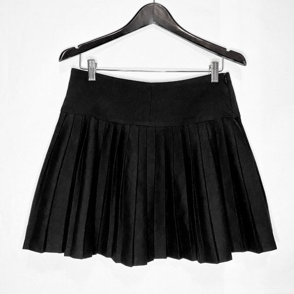 Aqua Pleated Mini Skirt - Picture 2 of 4